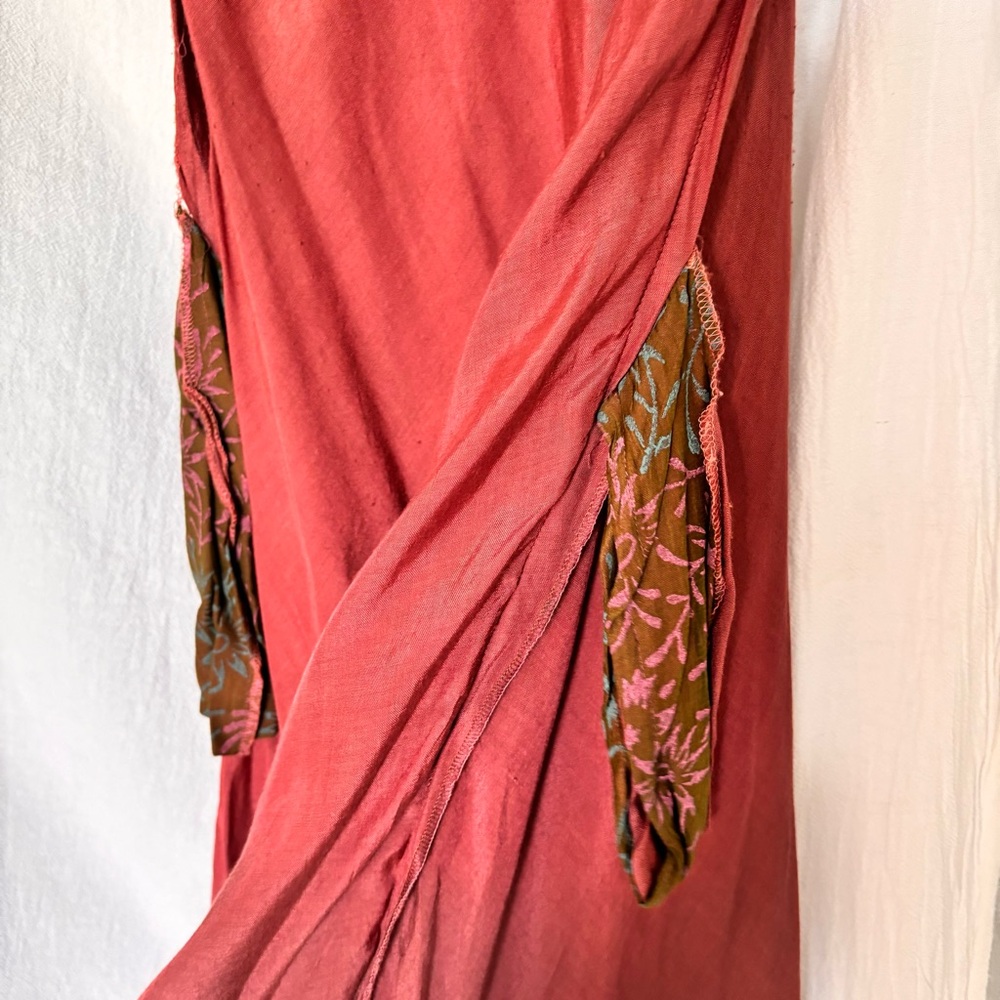 Karishma Burgundy and Gold Embellished Midi Sundress - Picture 10 of 10